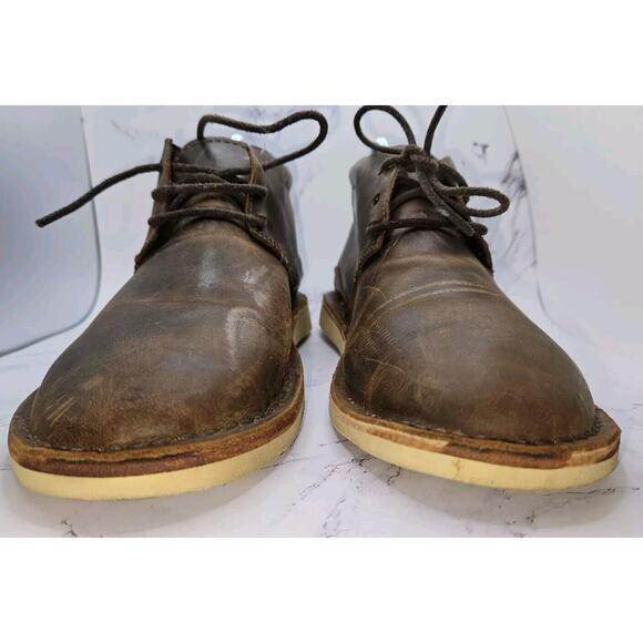 OLIBERTE Chukka Leather Lace-up Boots Men's Size 40 EU/US 7 - Picture 4 of 16